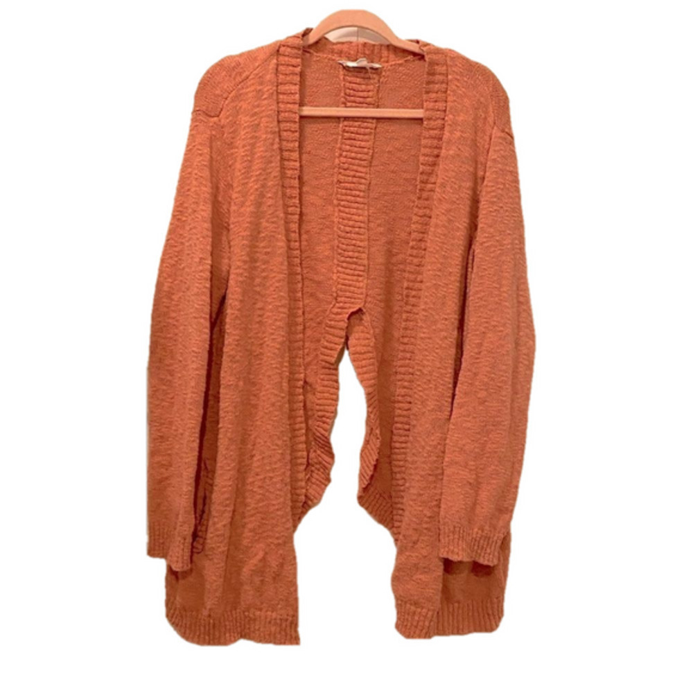 🌷JACK by BB Dakota🌷 Unique Coral Orange Cardigan - Picture 1 of 6